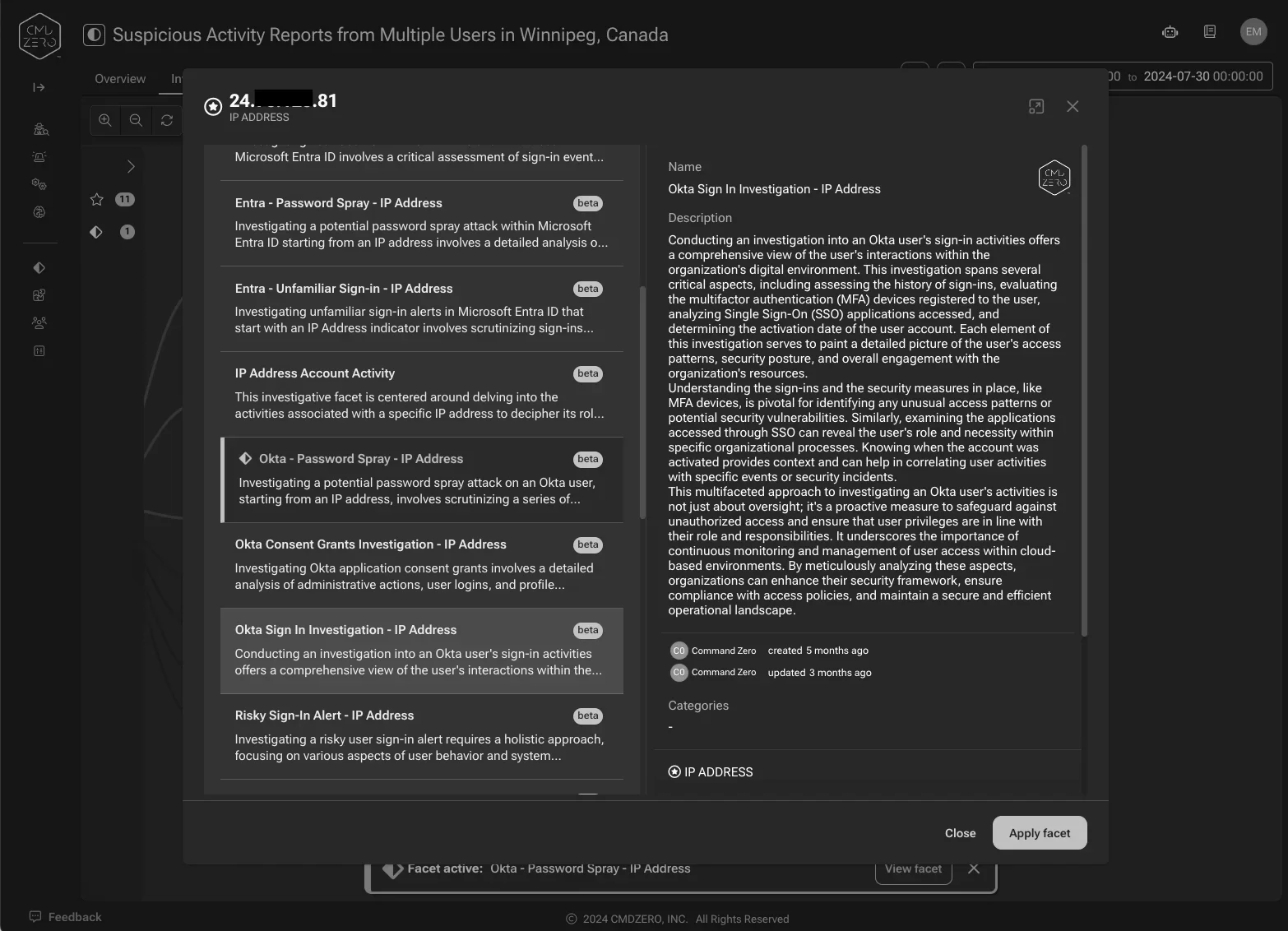 Accelerate Okta investigations – sample account takeover analysis — inline