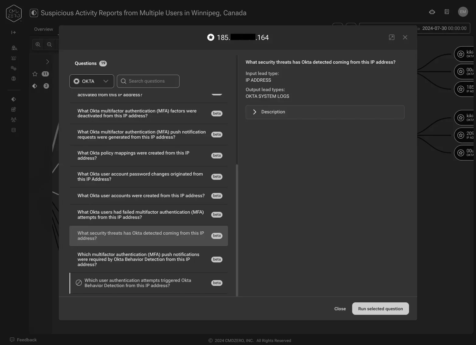 Accelerate Okta investigations – sample account takeover analysis — inline