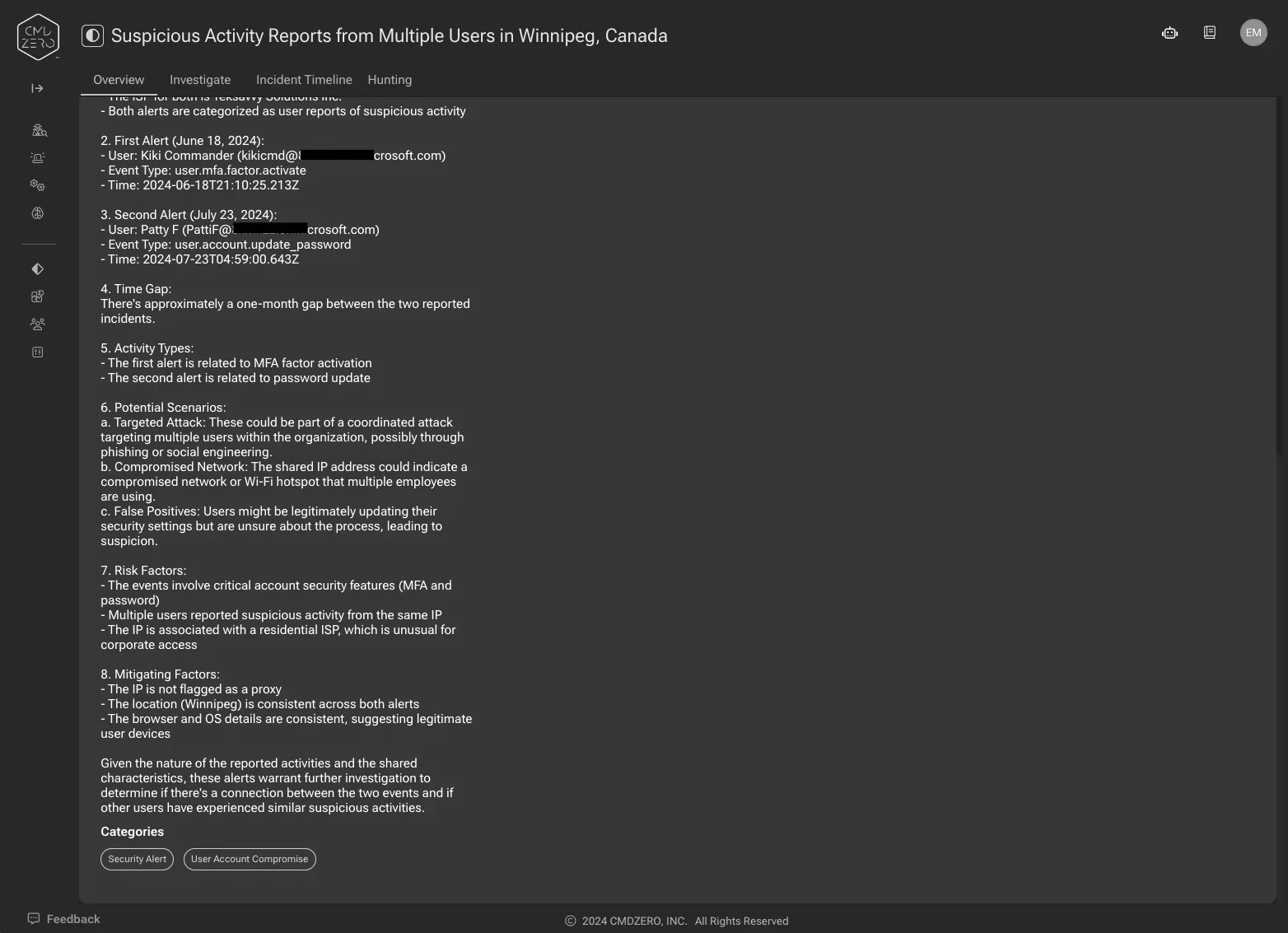 Accelerate Okta investigations – sample account takeover analysis — inline