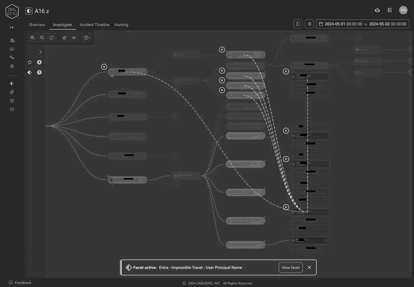 Investigate Microsoft EntraID identities in minutes — inline